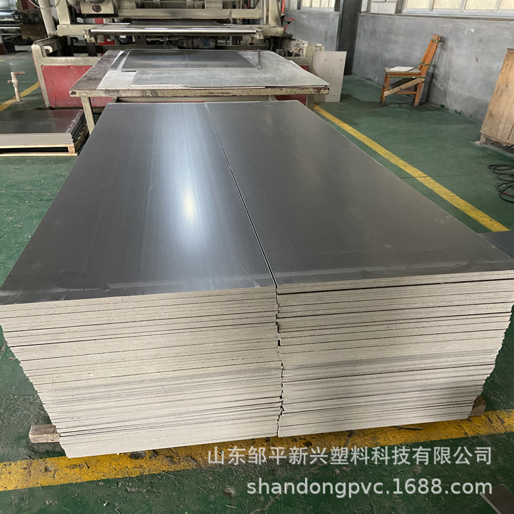 养猪厂养殖场畜牧养鸡场垫板隔板高强度韧性PVC板灰色5mm8mm10mm