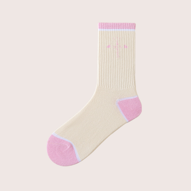 Calcetines de marca de moda europea y americana AJ1 gancho TS nombre conjunto ocio deportes medias moda calcetines hombres y mujeres mismo estilo
