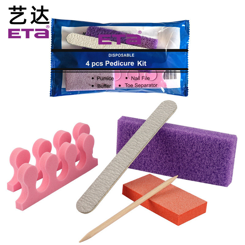 Manicure Tools Nail File Set Polishing Set Pu Pumice Wooden Stick Puller Wooden Core Rubbing Strip Sponge Tofu Block
