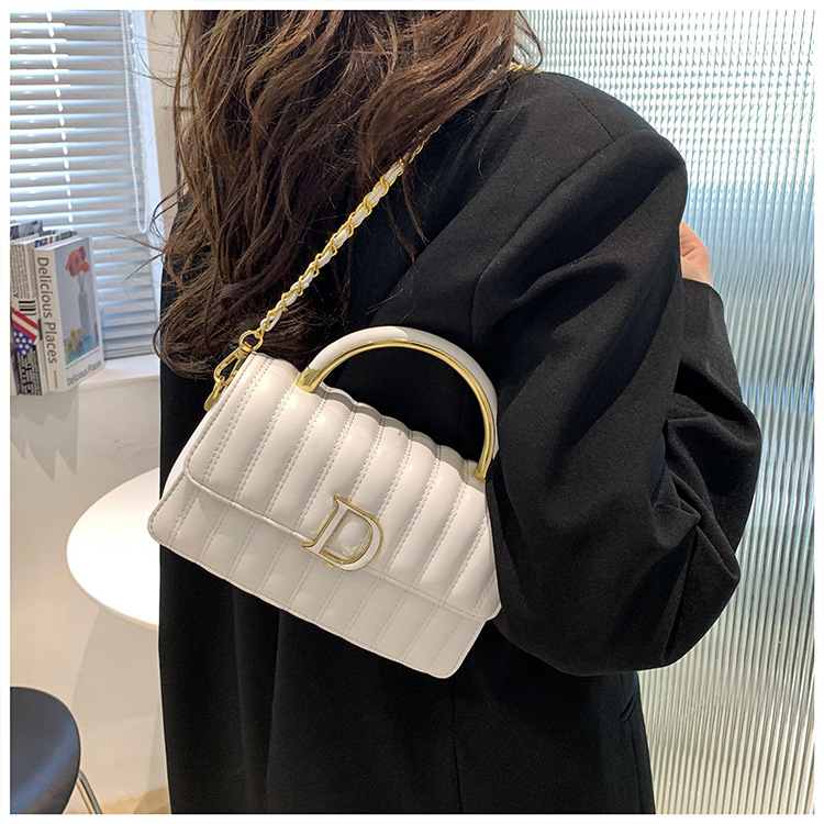 Hochwertige, leichte, luxuriöse, weiche Ledertasche mit bestickter Kette, kleine, duftende Tasche für Damen, vielseitige, modische Textur, One-Shoulder-Crossbody-Handtasche_voghion.com
