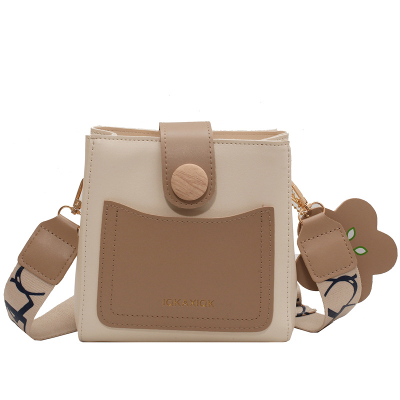 Bolsa de comercio exterior para mujeres 2025 nueva versión coreana universal nicho bolso de cubo de alta calidad sensación extranjera bolso de hombro único