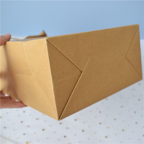 Handbag Kraft Paper Bag Black Packaging Bag Christmas Logo Printed Gift Clothing Store Clothes Gift Bag