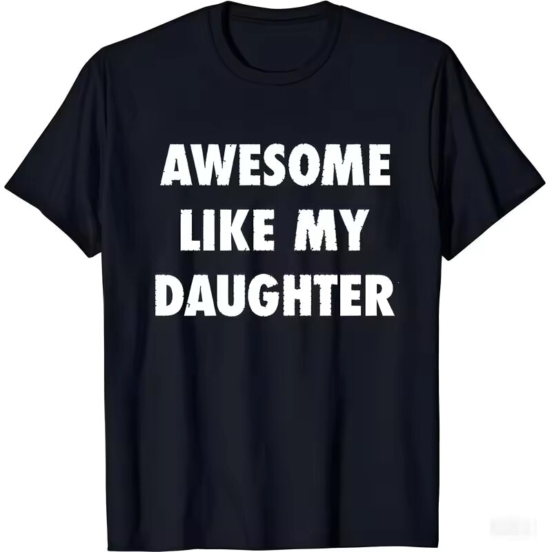 Short-Sleeved T-Shirt for Men and Women, Great for Dad, Funny Dad Jokes, Loose Round Neck Couple Tops Short-Sleeved T-Shirt for Men and Women, Great for Dad, Funny Dad Jokes, Loose Round Neck Couple Tops