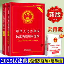 法条民法典2025年婚姻法法律书籍司法解释婚姻家庭新版编修订继承