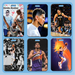 Book cover wholesale plastic sliding student school card meal card badge lanyard small cartoon work ID card holder access card