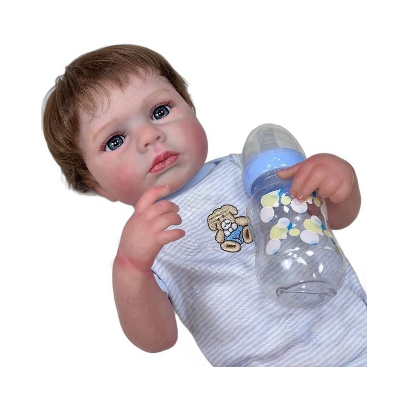 Una fuente de envío de muñecas para bebés pesados transfronterizos 20 pulgadas muñecas de simulación para recién nacidos LouLou