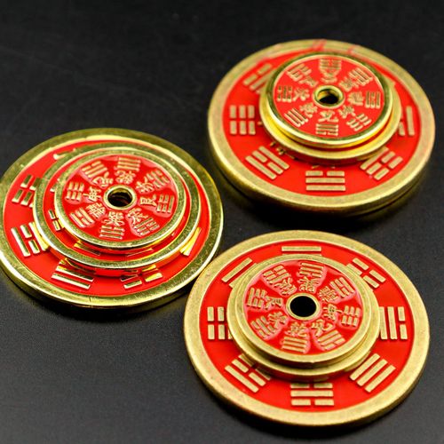 Ancient style alloy cinnabar mountain ghost money five emperors money gossip retro pendant antique coin mountain ghost money copper coin wholesale
