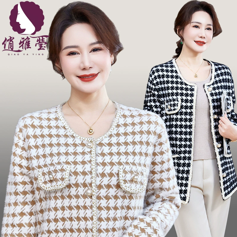 Spring thin jacket for leisure, western style, for middle age