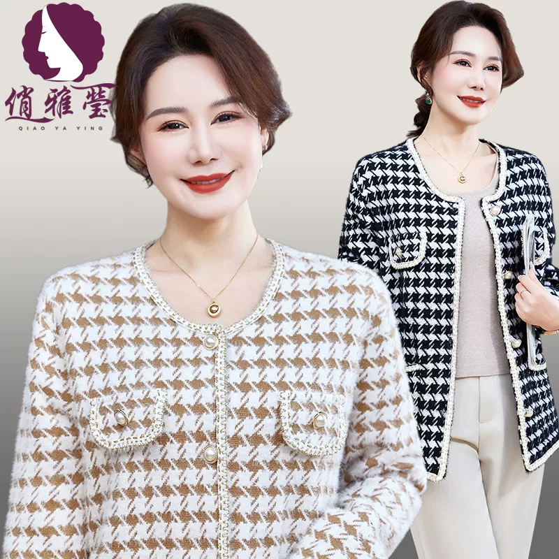 Spring thin jacket for leisure, western style, for middle age