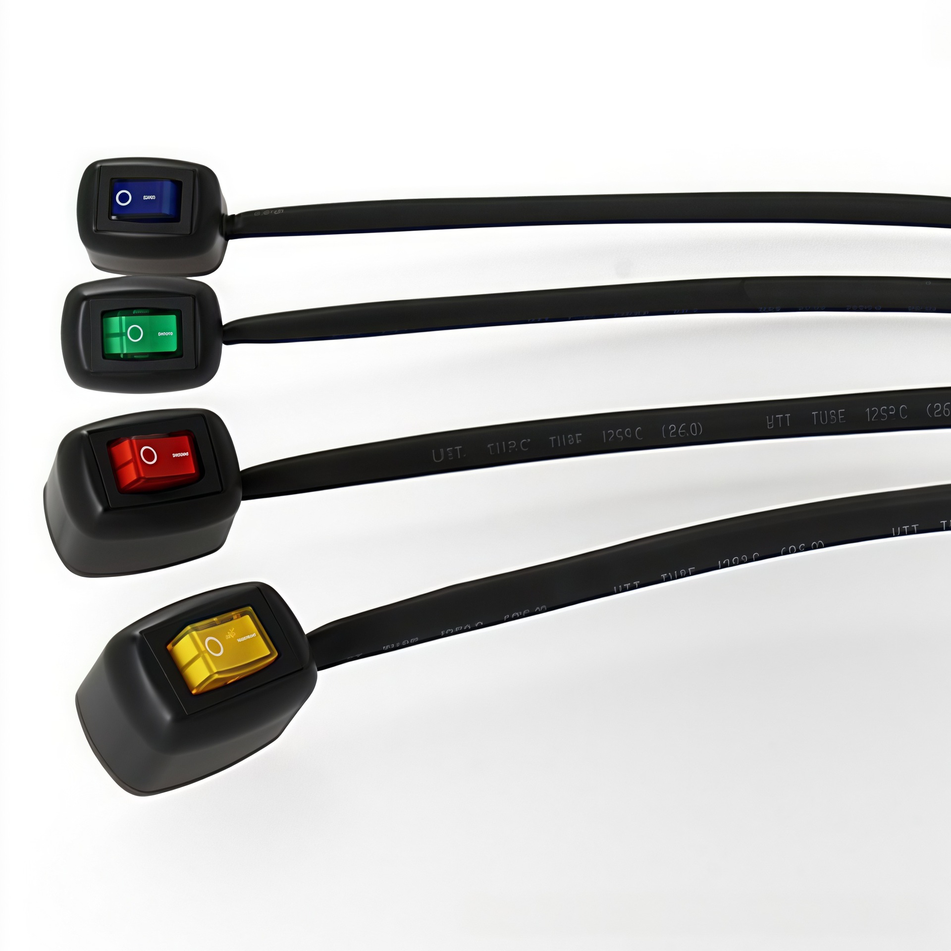 Car paste switch rocker rocker switch punch-free switch wire length 60cm with light switch