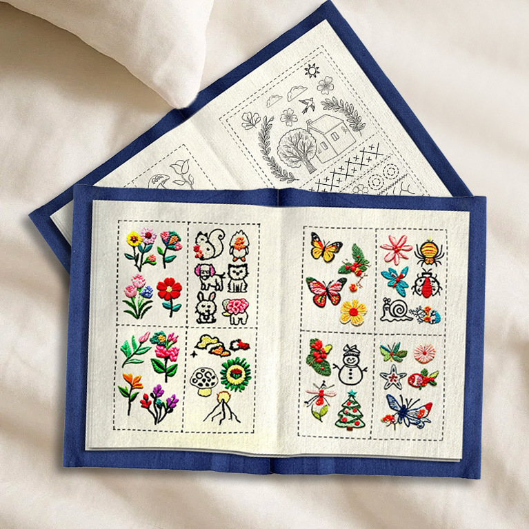Kit de Bordado StitchBook Original Popular Transfronterizo, Bordado Hecho a Mano, Libro de Bordado DIY, Material de Bordado
