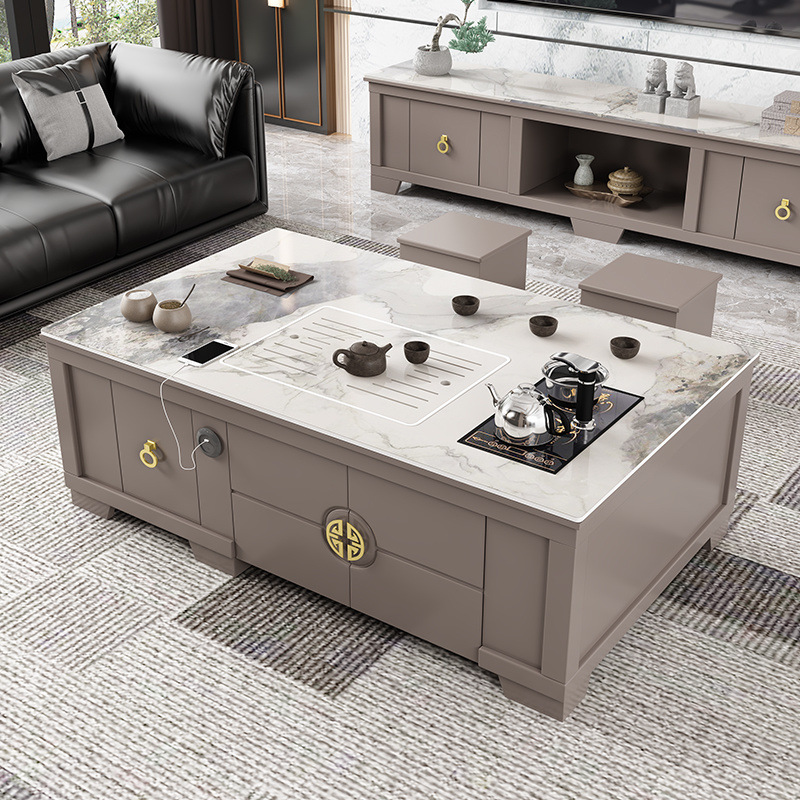 Sala de estar roca kung fu mesa de té mesa de té multifuncional mesa de té de oficina en el hogar mesa de té mesa de té totalmente automática