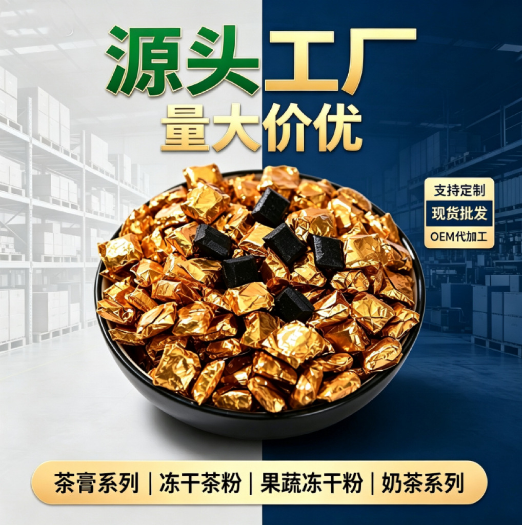 云南普洱糯香茶膏跨境热卖普洱茶2斤装商用厂家直发糯香普洱茶膏