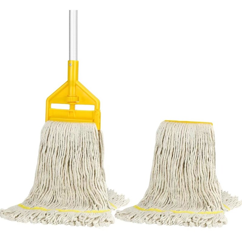 Amazon Ring End String Wet Mop Heavy Duty Cotton Mop Commercial Industrial Grade Mop for Floor Cleaning