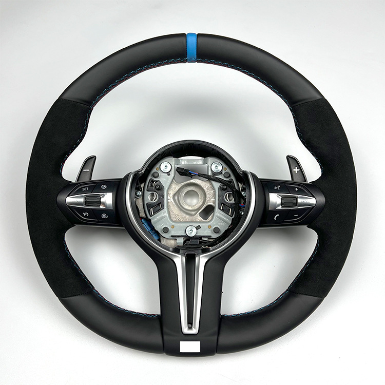 Directly Supplied from the Factory, Suitable for Bmw F Series Upgraded Sports Steering Wheel Assembly, Suede Leather, Blue Label, Back to Original Position