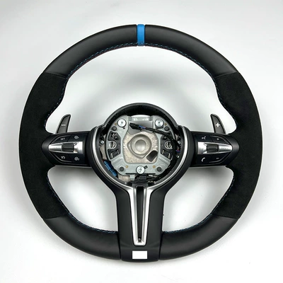 Steering Wheel Assembly, Suede Leather, Blue – Steering wheel