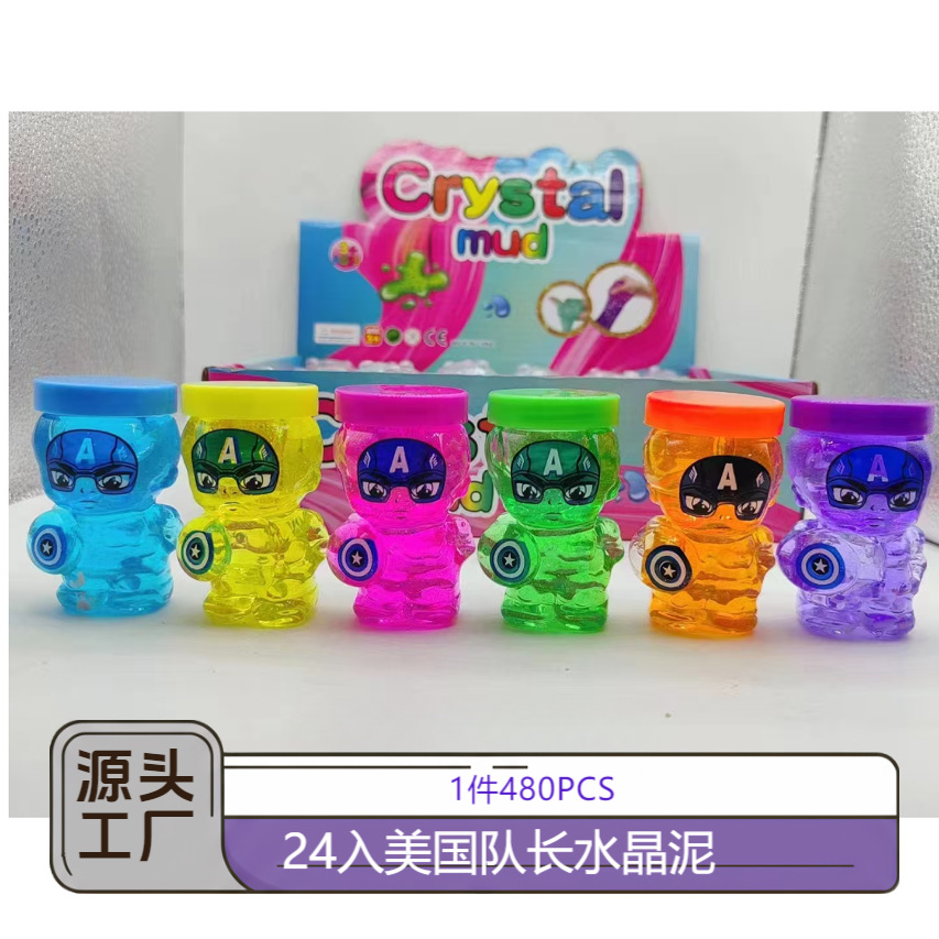 Nuevos juegos en línea para niños seguros no tóxicos 24 barro de cristal barro colorido slime descomprimido colorido burbujeante hecha a mano