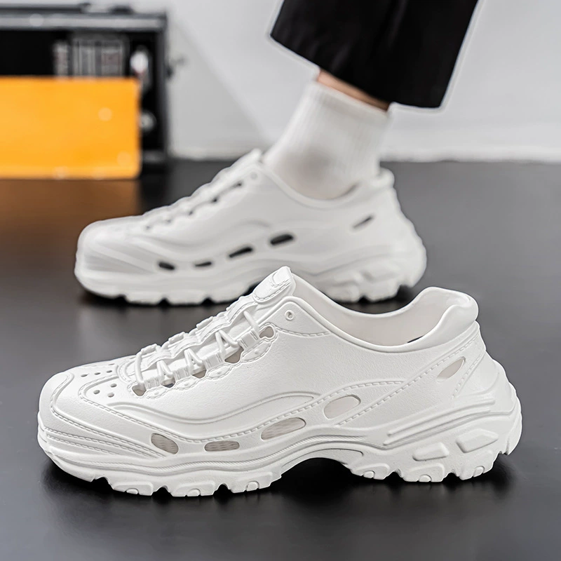 Трансграничная обувь Croc, мужская летняя верхняя одежда, повседневные сандалии для родителей и детей на толстой подошве, пляжные тапочки, сандалии большого размера