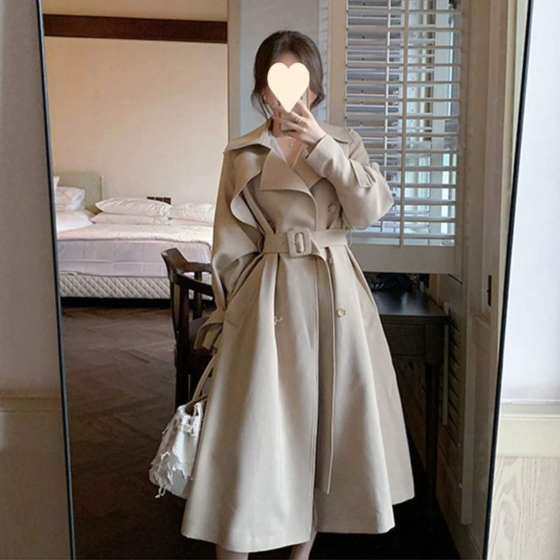 Длинная броня, осеннее trench coat, пиджак, до талии, для подростков