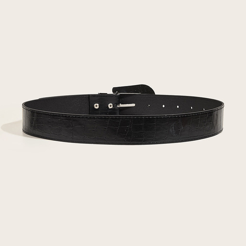 Belt for women American retro decorative butterfly diamond buckle personalized belt foreign trade black trouser belt wholesale
