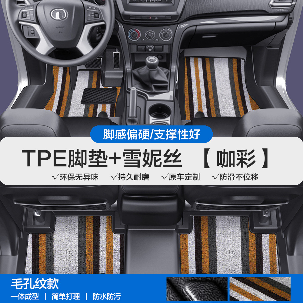Wall Cannon Fengjun – Great Wall Universal Foot Pad - pore-pattern-tpe-door-sill-floor-mat-coffee-color-xuenisi-please-leave-a-message-or-note-the-car-model-year-when-placing-an-order