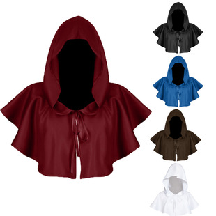 Amazon Hot Sale Halloween COS Monk Hat Spot Death Cloak Adult Medieval Cloak Monk Hat