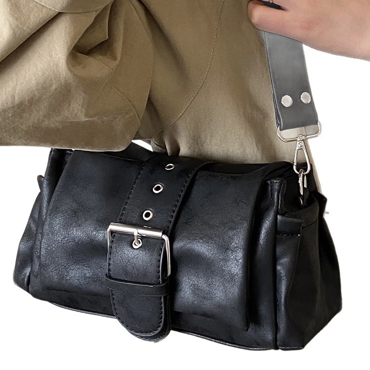 estilo coreano simple relajado hombro brazo bolsas de estilo de estilo de estilo de transporte 2026 primavera nuevo bolsas de almohada diarias image 6