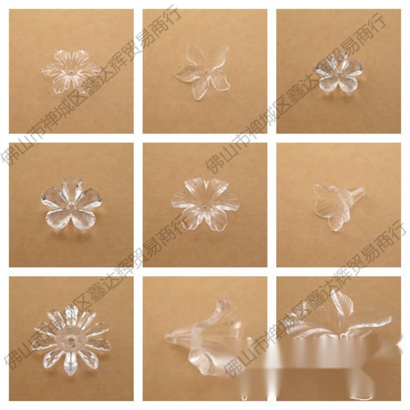 Акриловые бусины для DIY, ручной работы, головные уборы, ручная работа, украшения, кристальные цветочные бусины, свободные бусины, аксессуары