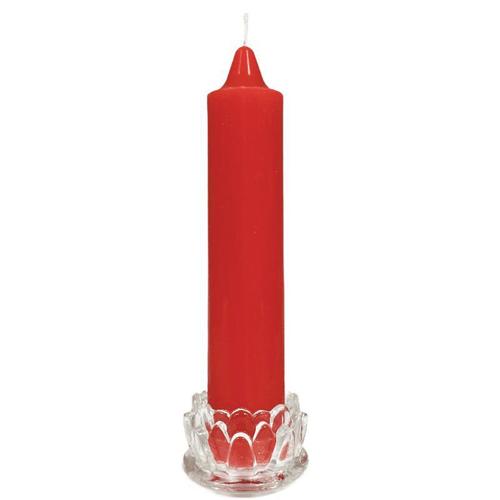 红蜡烛家用停电照明供佛加粗圆柱耐燃烧防灾过年结婚腊花