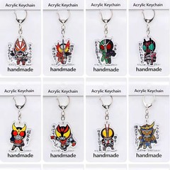 仮面ライダーアクリル エクストリームフォックスキーホルダー ゴーチャードW ダブルライド セイバーブレード クロノペンダント ドラゴンライド