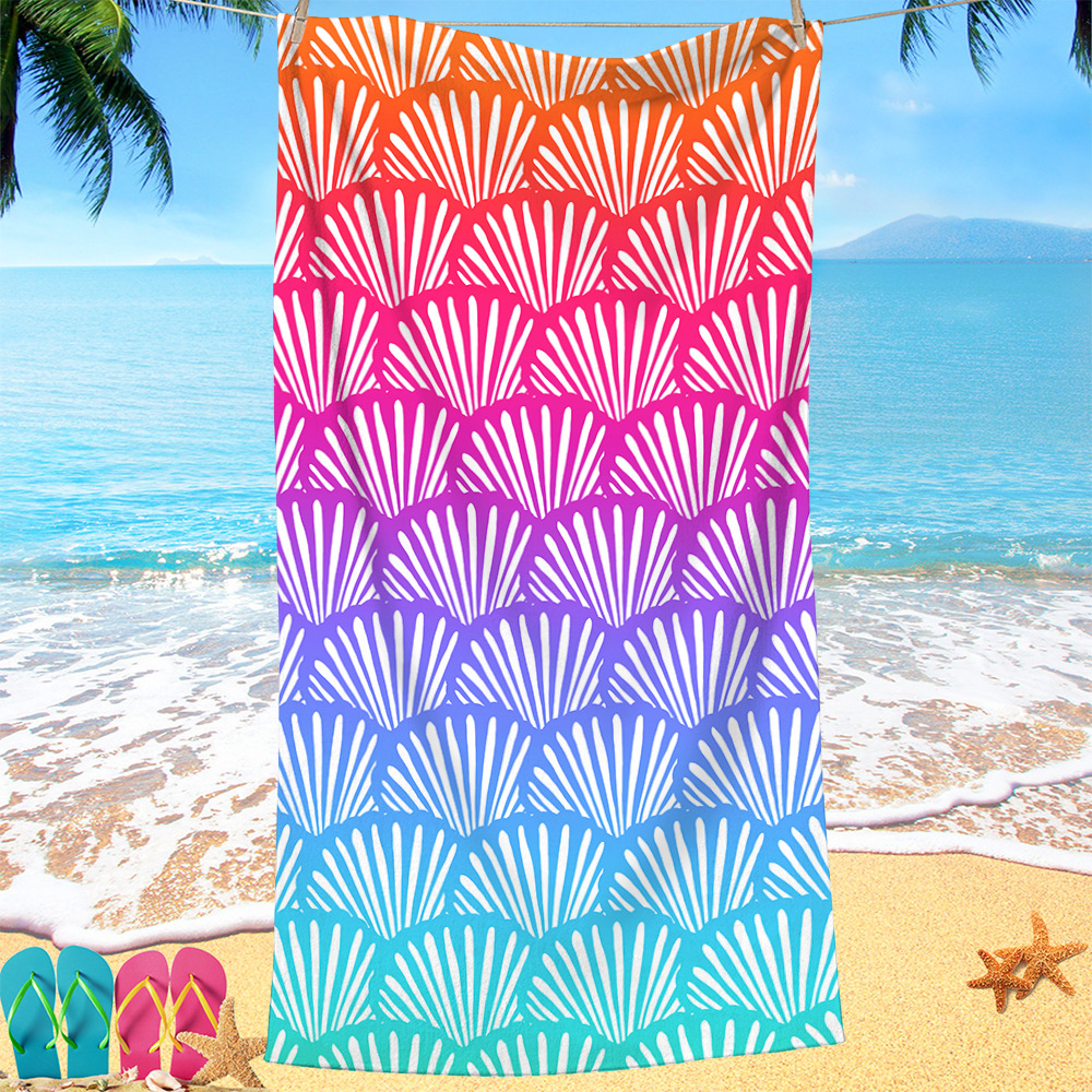 Toalla de playa con estampado de cocotero, especialmente para 240g de microfibra de comercio exterior, toalla de baño de playa de natación