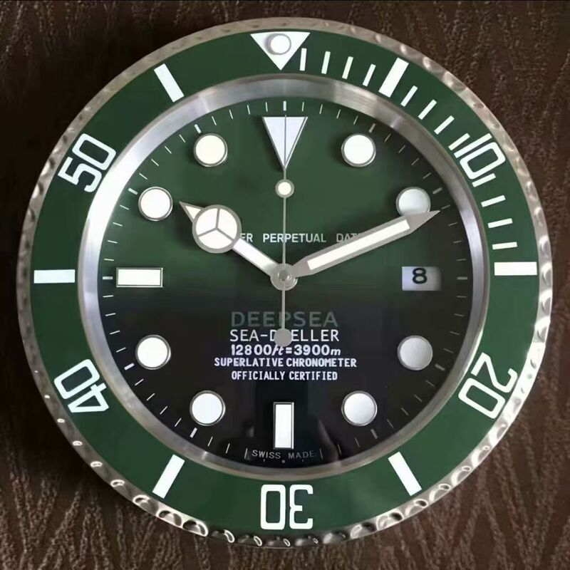 一件起批金属不锈钢夜光客厅挂钟GMT静音钟表专供出口Wall clock|undefined