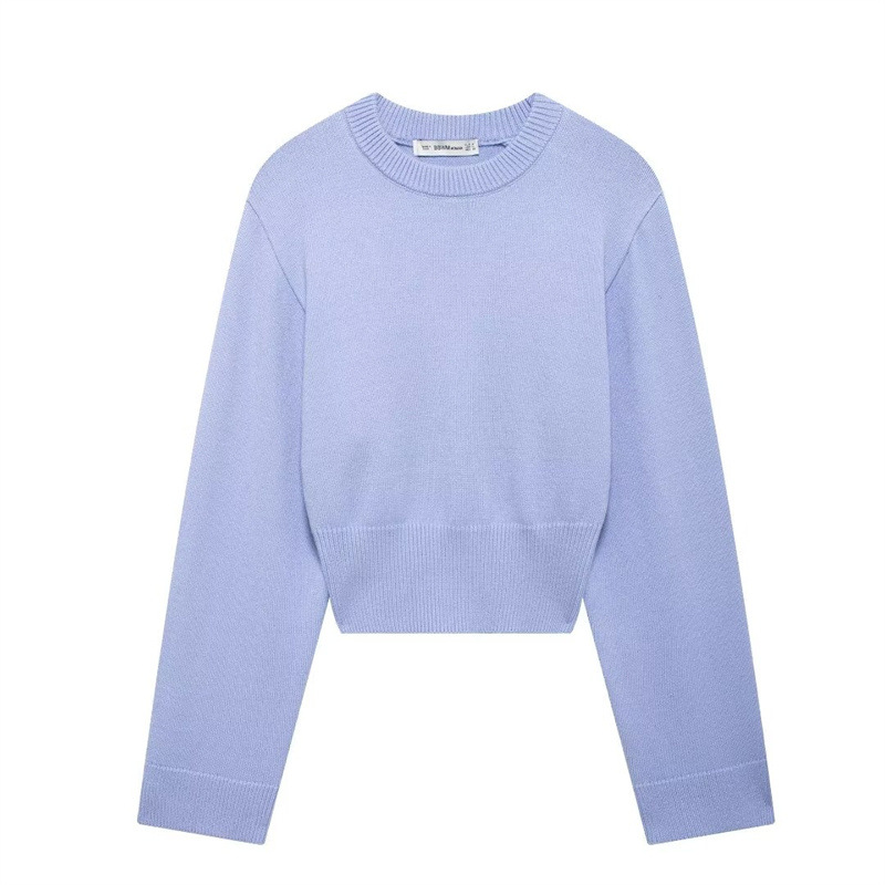 Wide sleeved flat needle knitted sweater 5