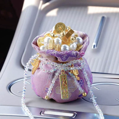 Cup Holder Ornament, Safe Journey – Aktiv kömürlü qoxu uducular - purple
