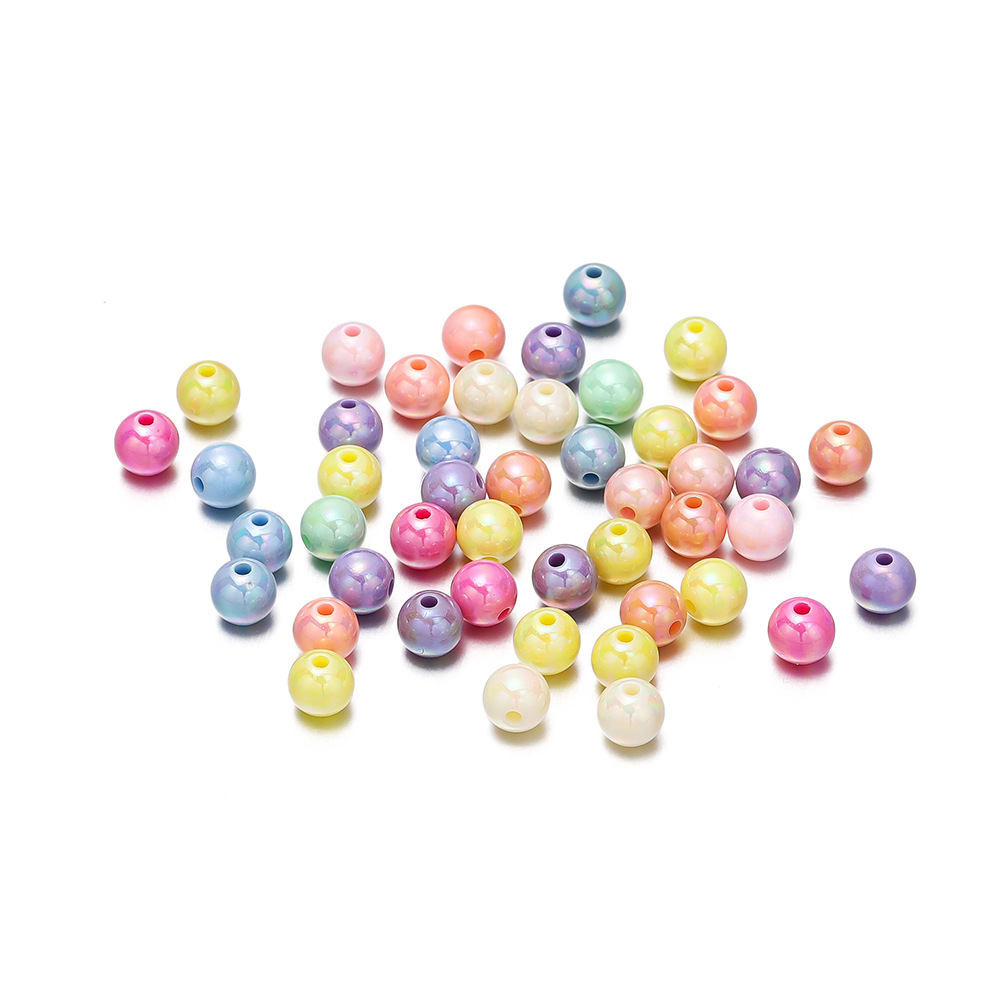 1 Set Diameter 10mm Diameter 6 Mm Diameter 8mm Hole 1~1.9mm Hole 2~2.9mm Arylic Round Polished Beads display picture 20