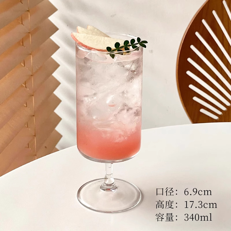ins インターネットセレブガラスドリンクカップ冷たいドリンクミルクティーカップミルクセーキジュースフルーツティーカップクリエイティブパーソナライズされた組み合わせ|undefined