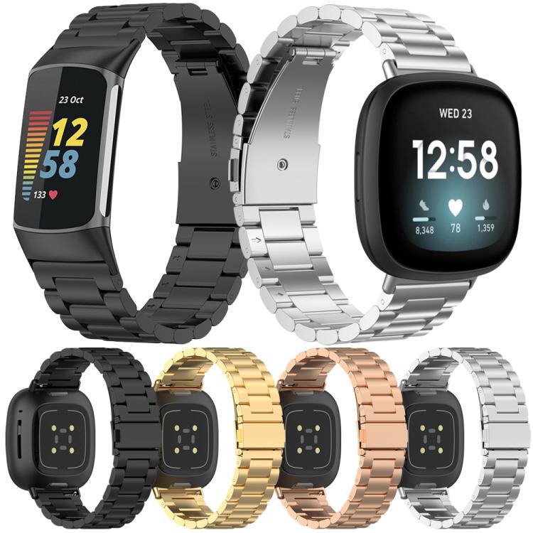 xDfind Tres pulseras metálicas rápidas para Fitbit Charge 6 / 5 / Fitbit Inspire 3 / Fit