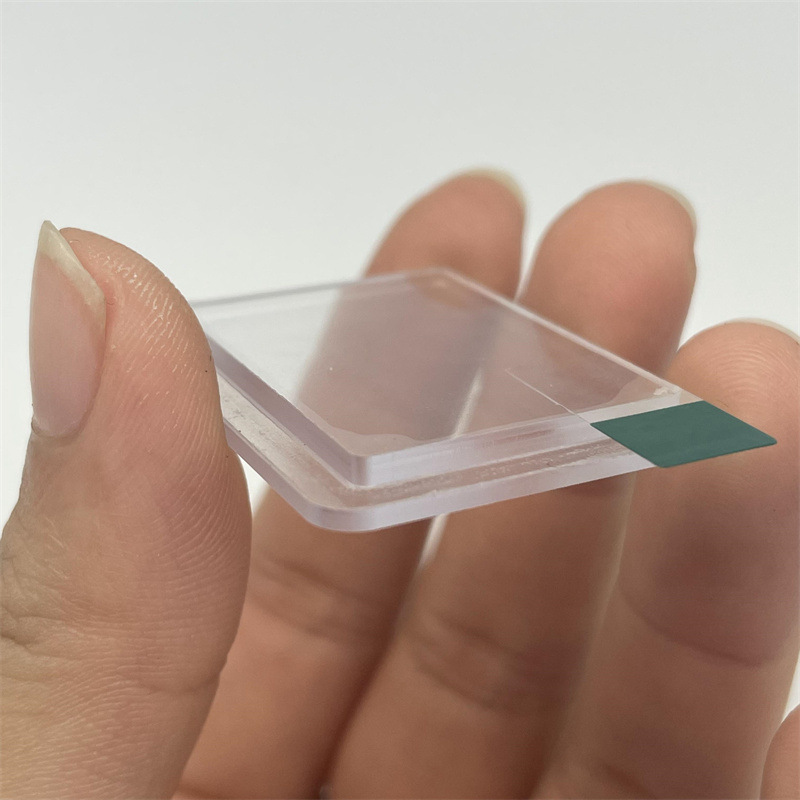 厂 家加 工透明视窗保护镜片 台阶茶色亚克力 边缘背胶  CNC精雕