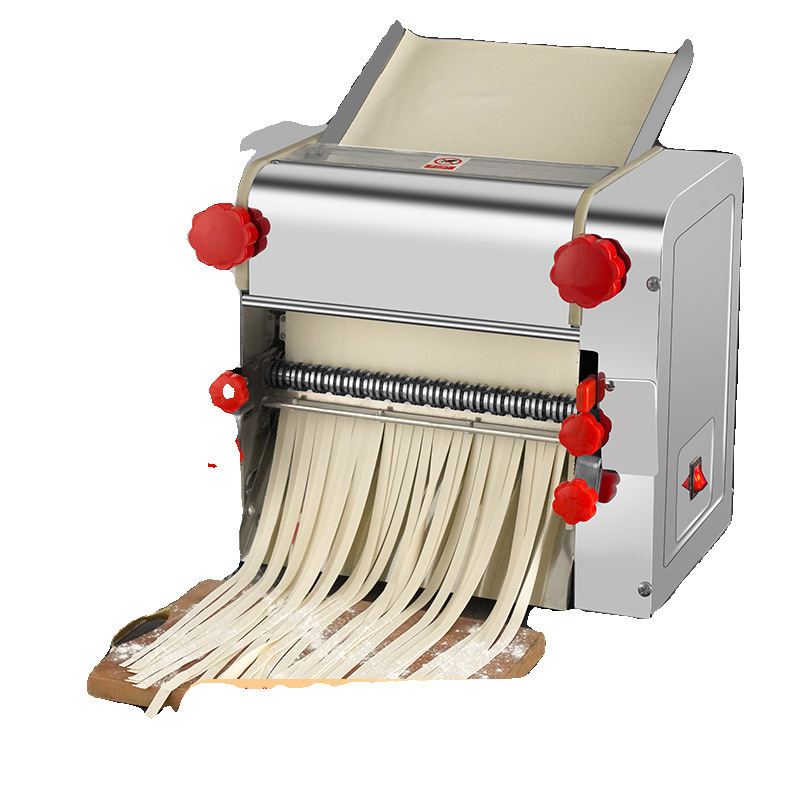 Huagou cuchillo libre prensa de fideos comercial máquina de fideos eléctrica gran máquina de amasado de fideos de acero inoxidable máquina de enrollamiento automático sin