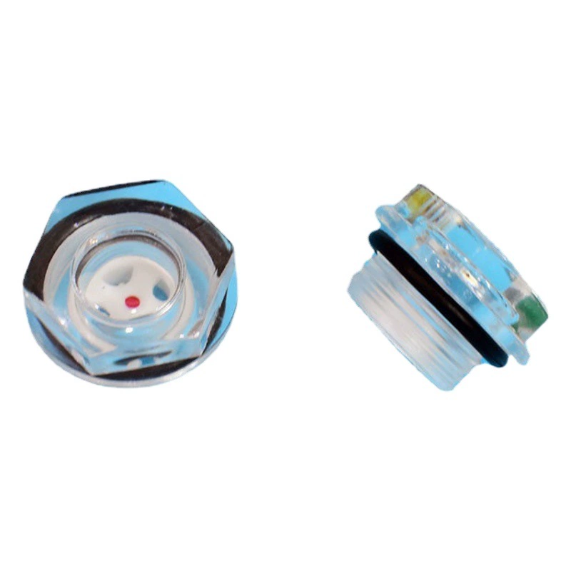 В наличии шестиугольная пластиковая марка масла аксессуары для станков Пластиковые масляные зеркала масляное зеркало органическое стекло 27*1,5