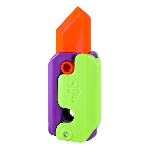 Gravity radish knife Internet celebrity's same style decompressed 3D printed carrot toy knife jumps mini radish butterfly knife