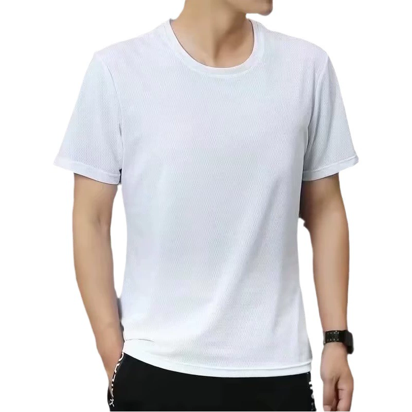 Летняя Мужская футболка с короткими рукавами, молодежная однотонная универсальная Свободная рубашка с низом, футболка, Мужской Топ больших размеров, 1/2 штуки