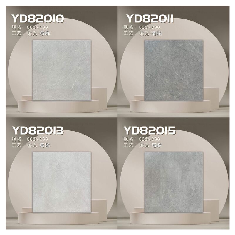 Soft Light Carved Marble Tiles 800X800 Shopping Mall Hotel Non-Slip Floor Tiles Bedroom Clothing Store Wall Tiles Wholesale