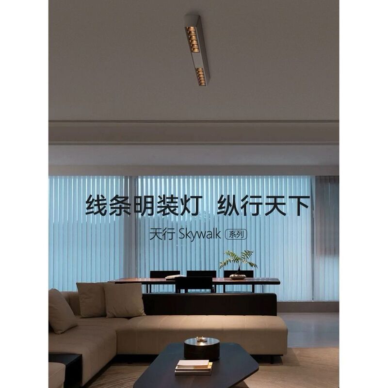 ロングストリップクローク表面実装スポットライトリビングルームメインライトなしダイニングルームLED防眩マスターベッドルームシーリングライト|undefined