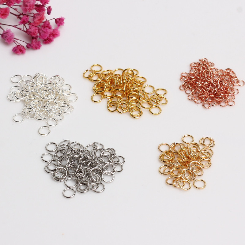 14K bag gold ring color retaining open ring necklace bracelet connection ring diy jewelry accessories buckle handmade material wholesale