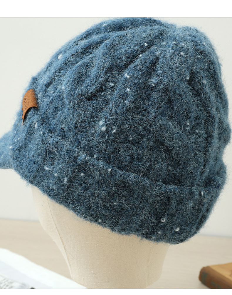 Warm Men's Sequin Duckbill Cap With Ear Protection For Winter_voghion.com