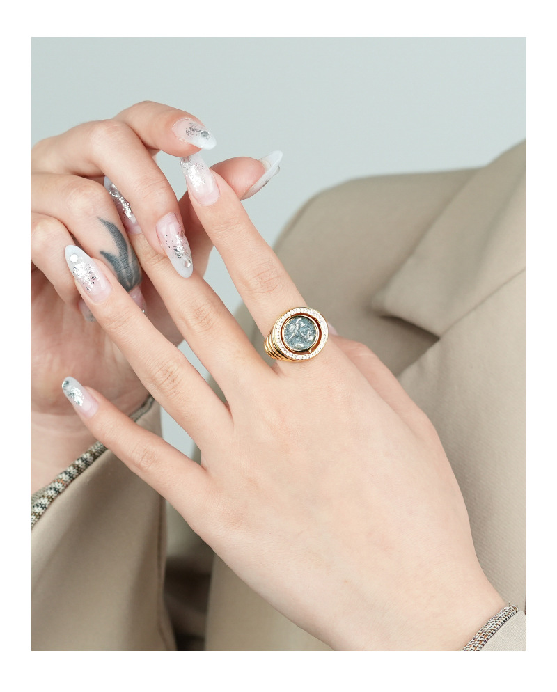 Fashion Geometric Copper Plating Open Ring 1 Piece