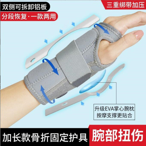 Wrist brace, sprained wrist cover, tendon sheath, sports joint rehabilitation fixator brace, fracture recovery protective cover for men and women