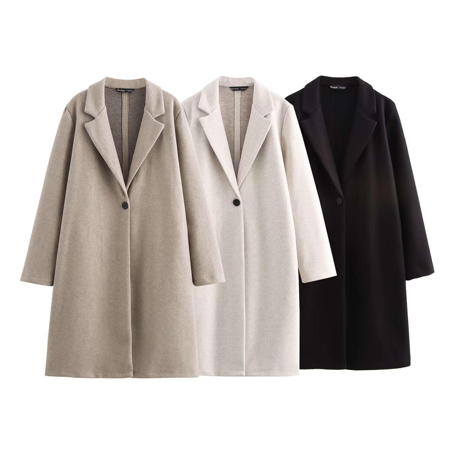 Foreign Trade 2025 New Autumn and Winter Women's Clothing European and American Fashion Versatile Button-Decorated Soft Coat Jacket 8915333