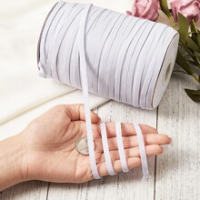 12mm粗乳胶丝高弹力纤维绳走马带口罩服装辅料缝纫带裤腰松紧带